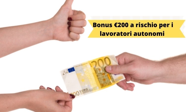 bonus 200 euro a rischio per i lavoratori autonomi