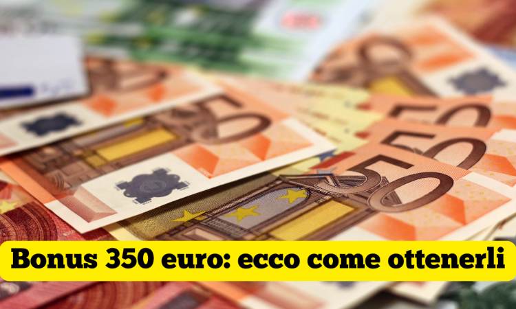 bonus 350 euro una tantum come ottenerlo