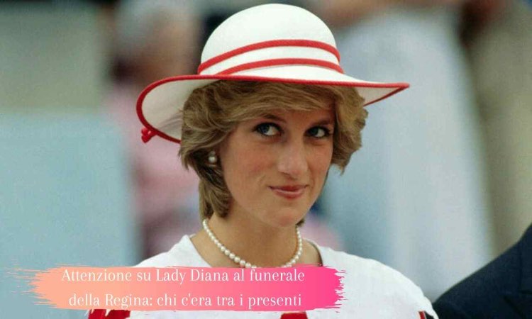 Lady Diana ruba l'attenzione al funerale della Regina