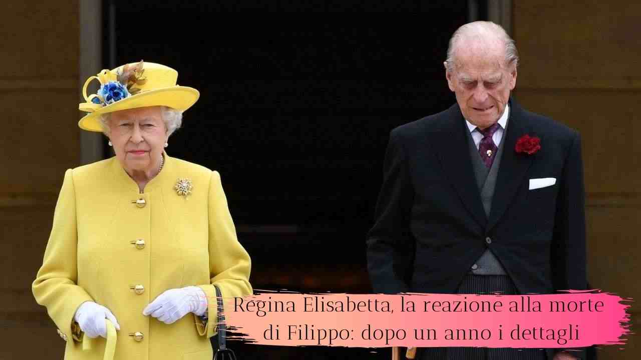 Regina Elisabetta, reazione alla morte di Filippo