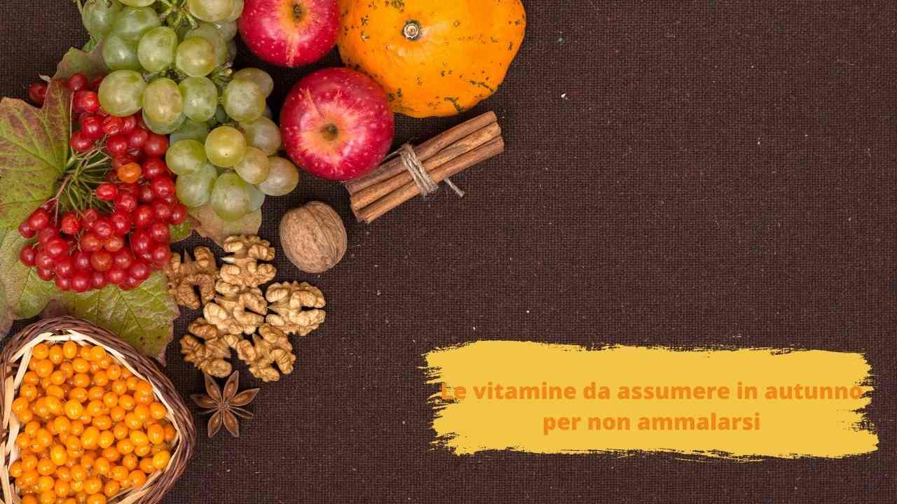 vitamine da assumere in autunno