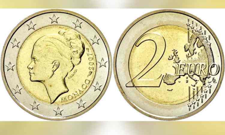 moneta 2 euro grace kelly