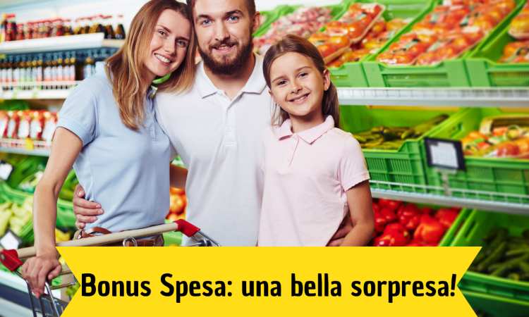 Bonus Spesa comune soldi 180 euro italia aiuti supermercati cibo alimenti alimentari 
