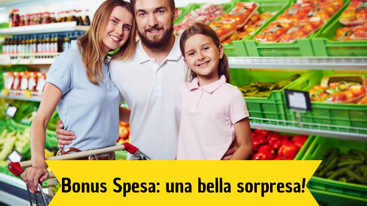 Bonus Spesa comune soldi 180 euro italia aiuti supermercati cibo alimenti alimentari