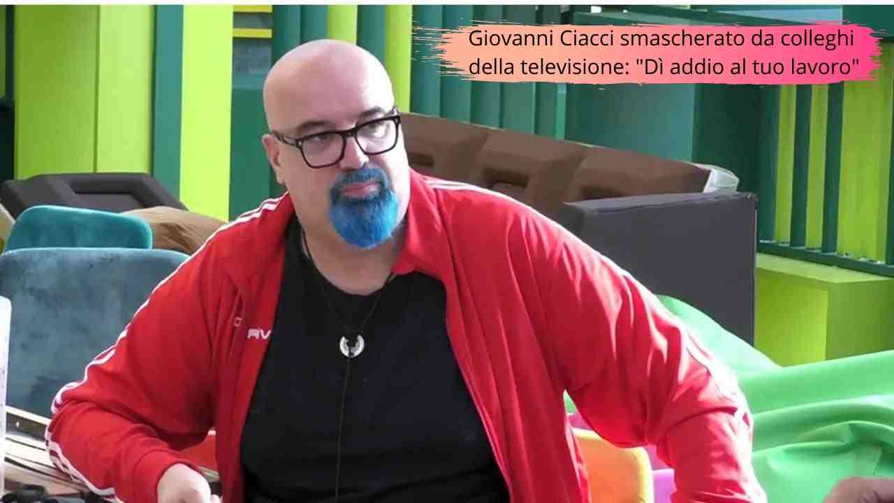 Giovanni Ciacci smascherato dai colleghi della tv