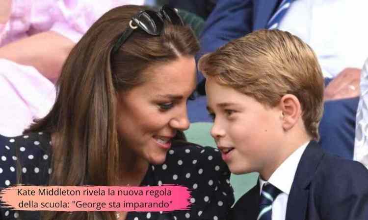 Kate Middleton George, la nuova regola a scuola 