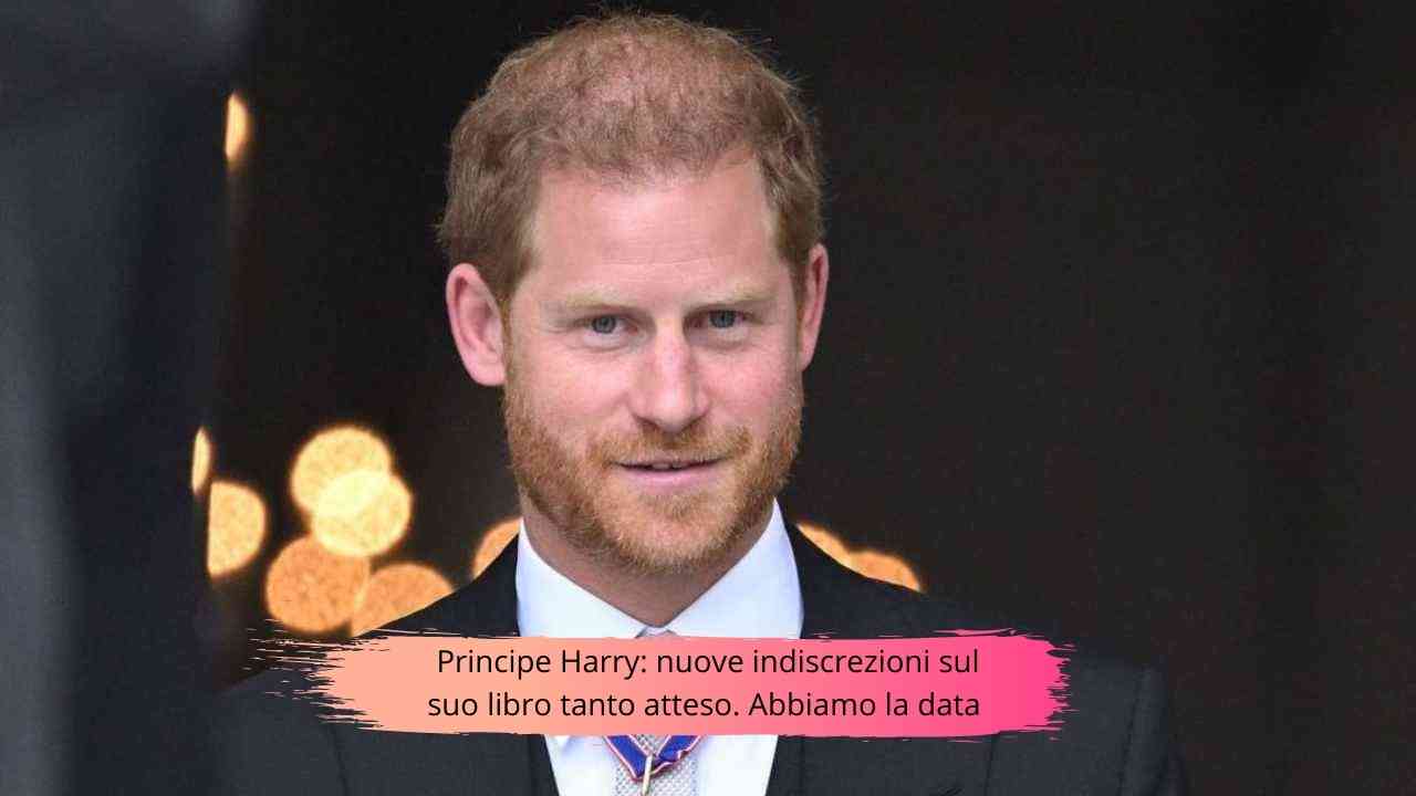 Principe Harry, svelata la data dell'uscita del libro