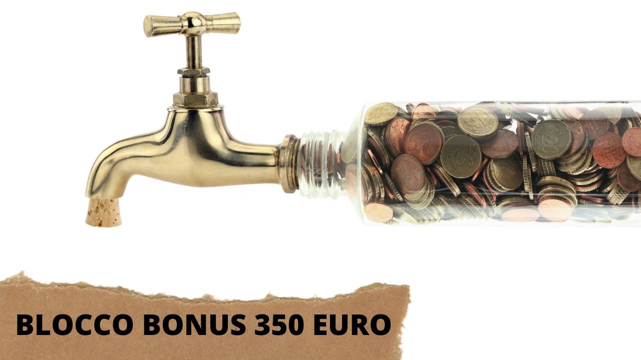 blocco bonus 350 euro