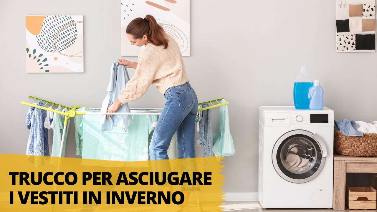 asciugare rapidamente i vestiti in inverno