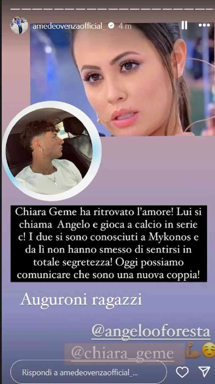 Chiara Geme ritrova l'amore